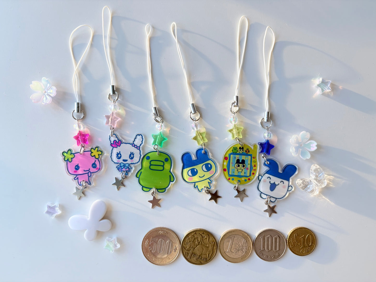 Tamagotchi acrylic character phone charm