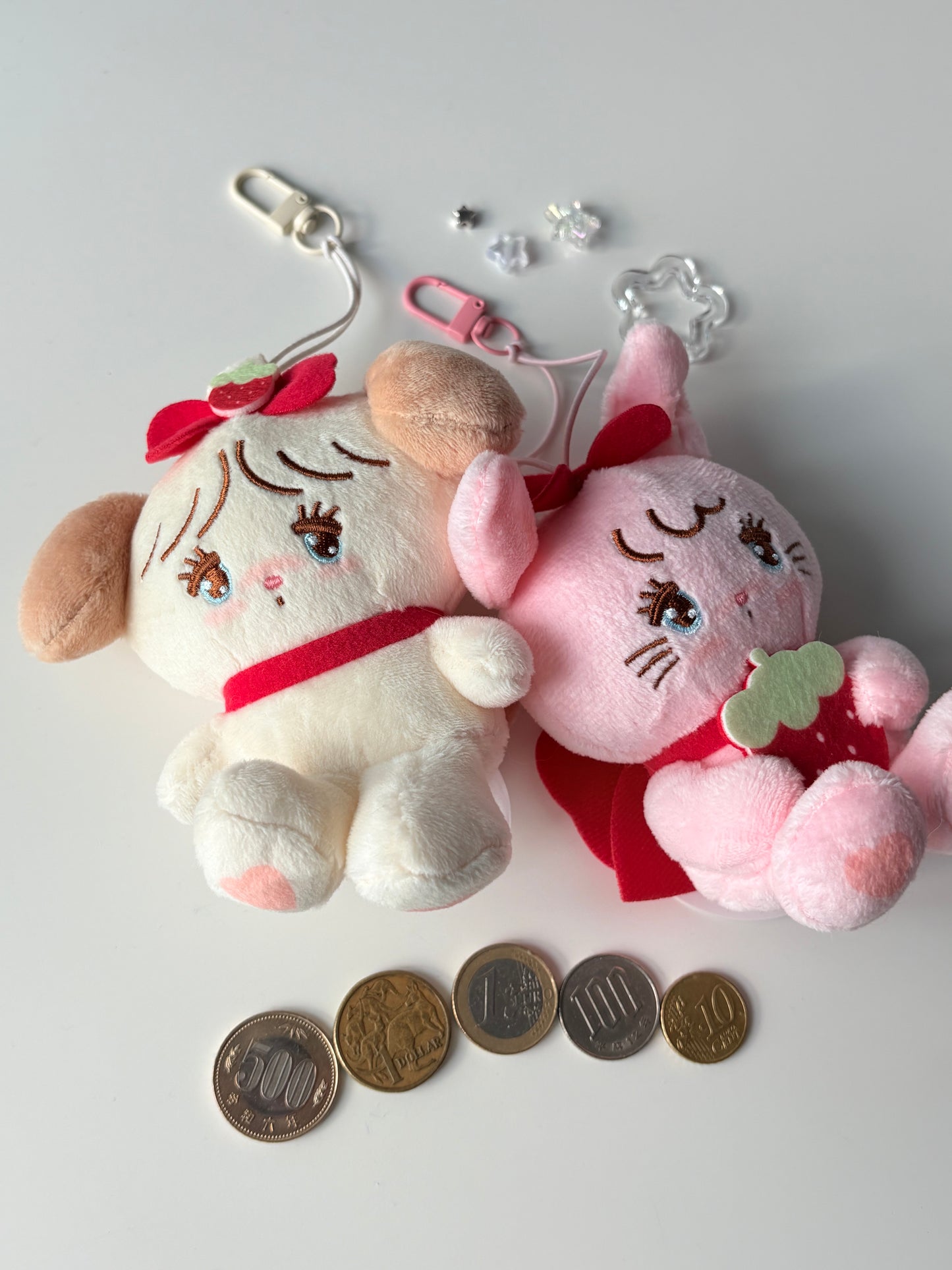 Japanese Mikko character plushie keychains