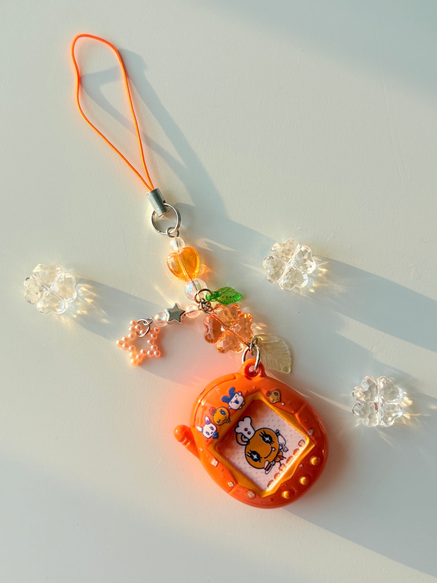 Tamagotchi charm keychains