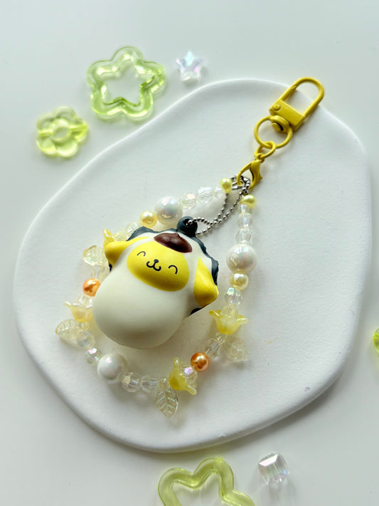 Pompompurin Squishy Loop Keychain