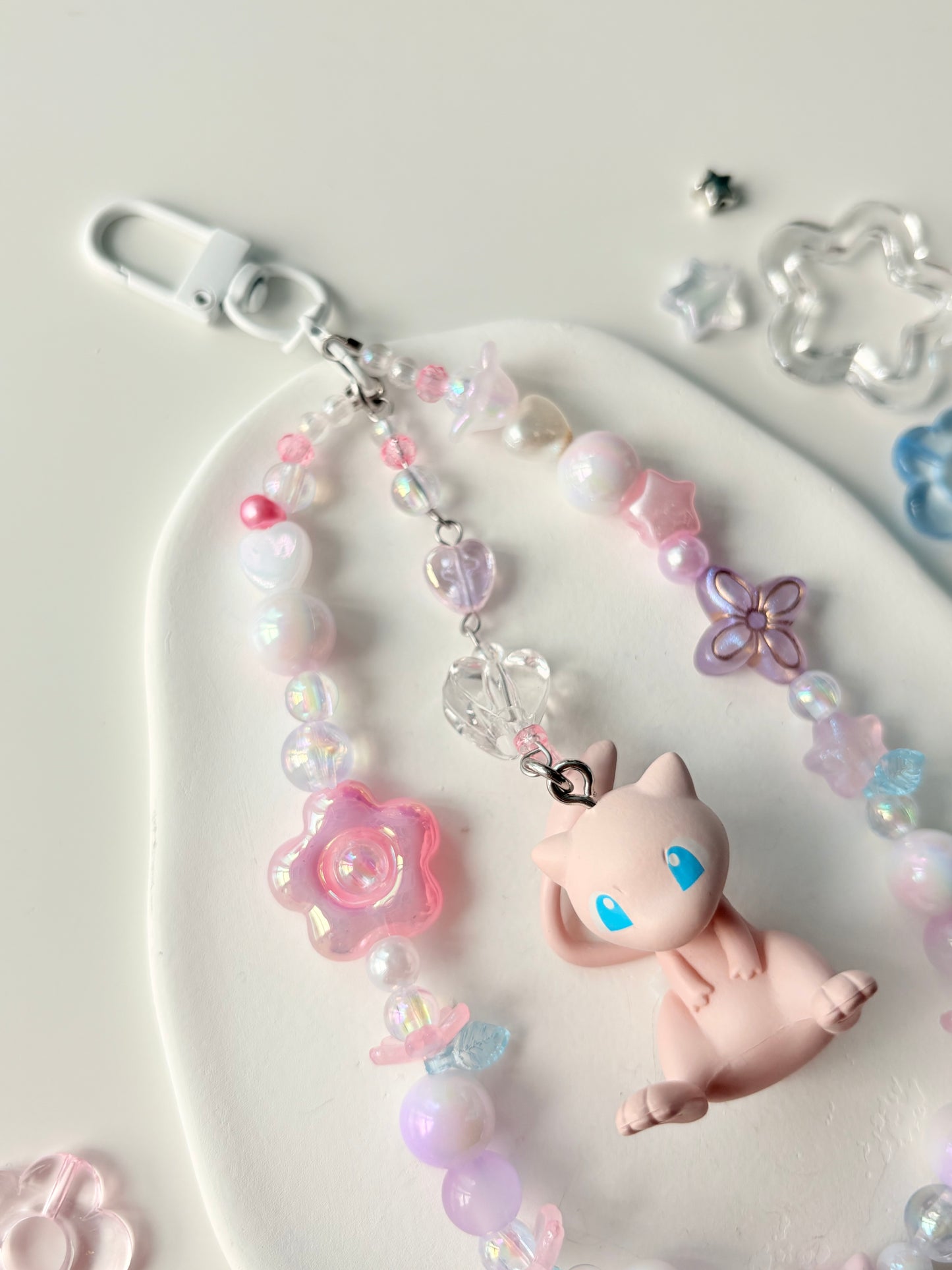 Kawaii Mew Phone Loop Keychain