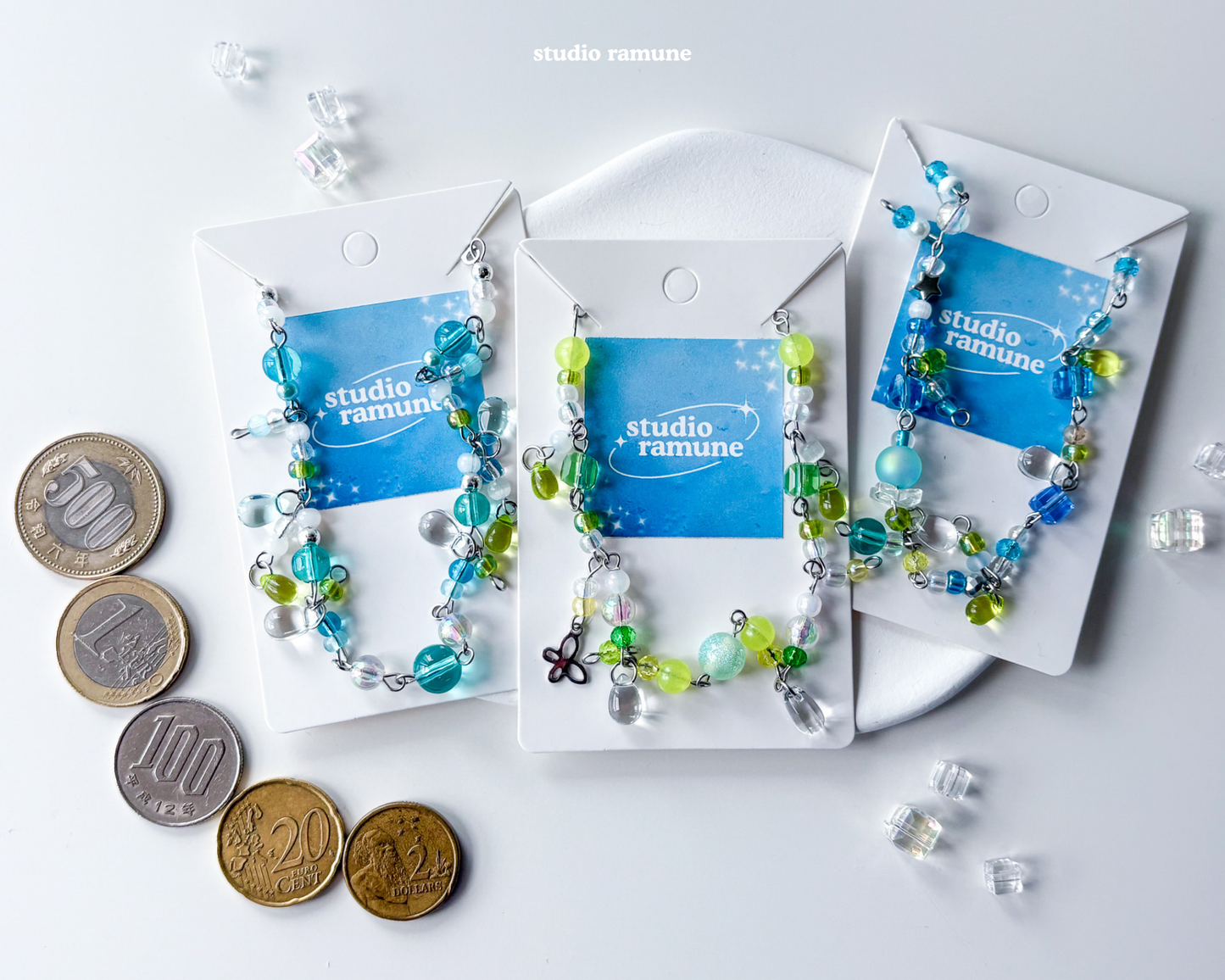 Frutiger Aero Realm Bracelet, Y2K Aqua Jewelry, good for gifts