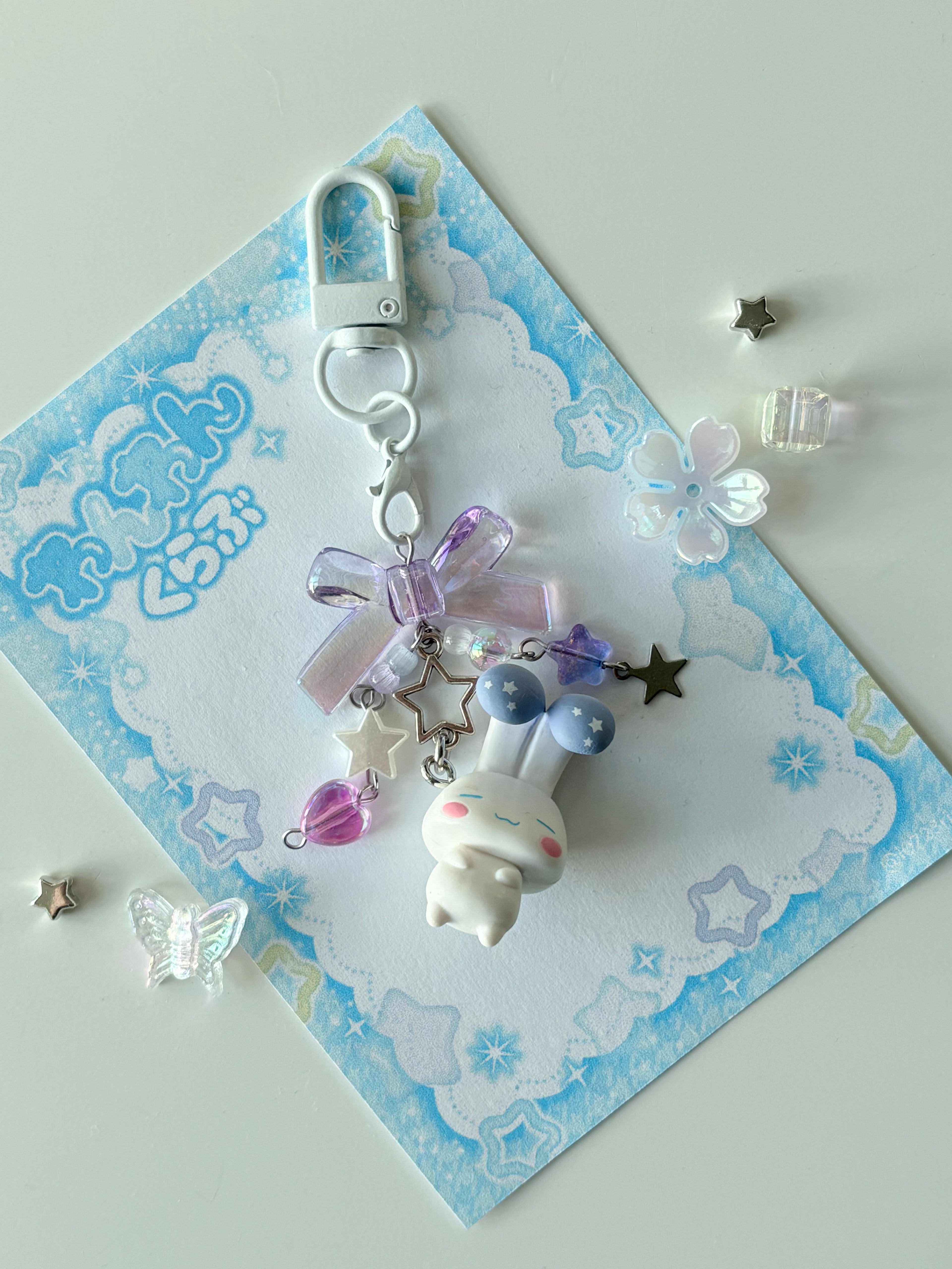 Sleepy Cinnamoroll Keychain