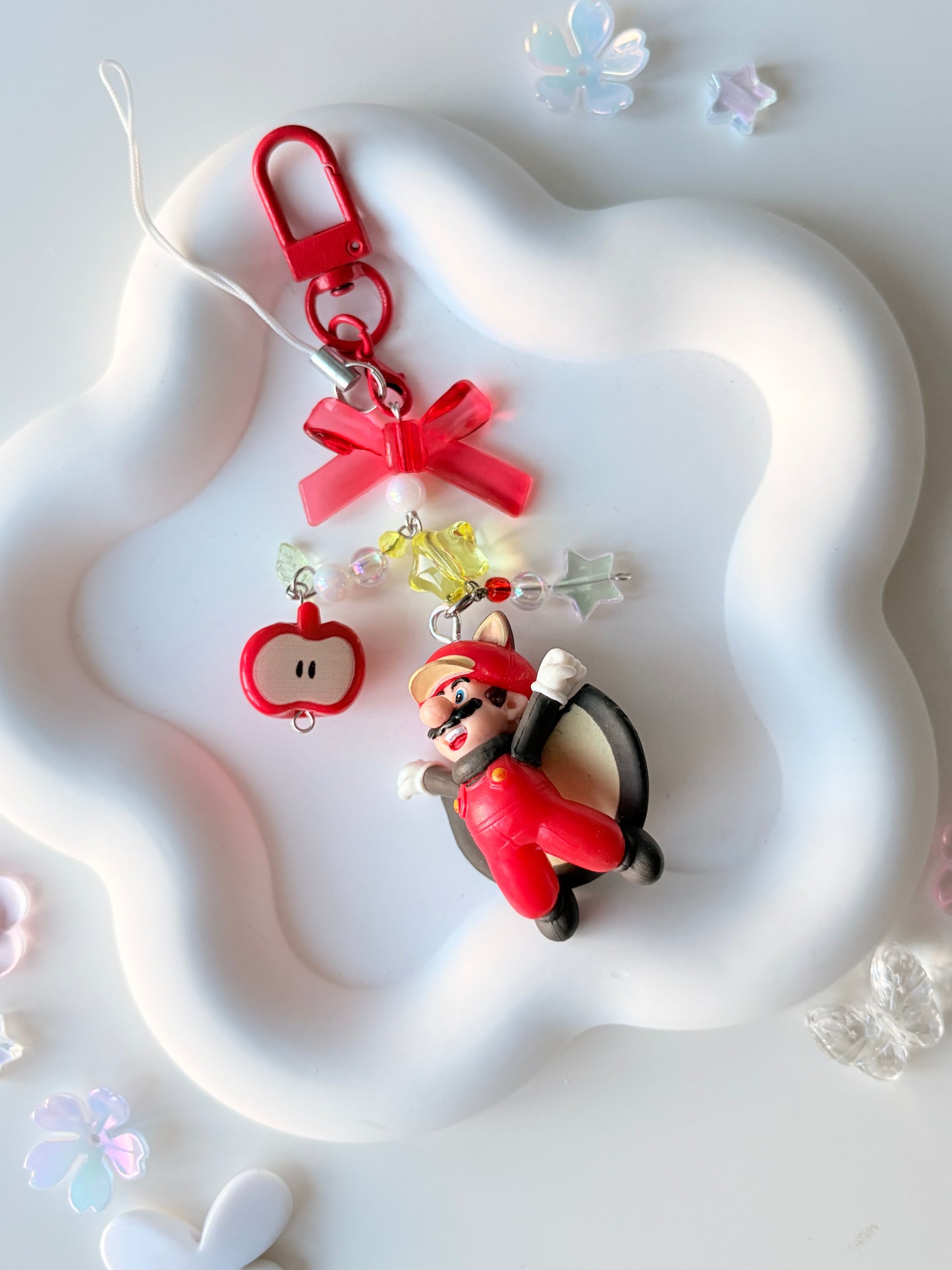 Flying squirrel Mario keychain