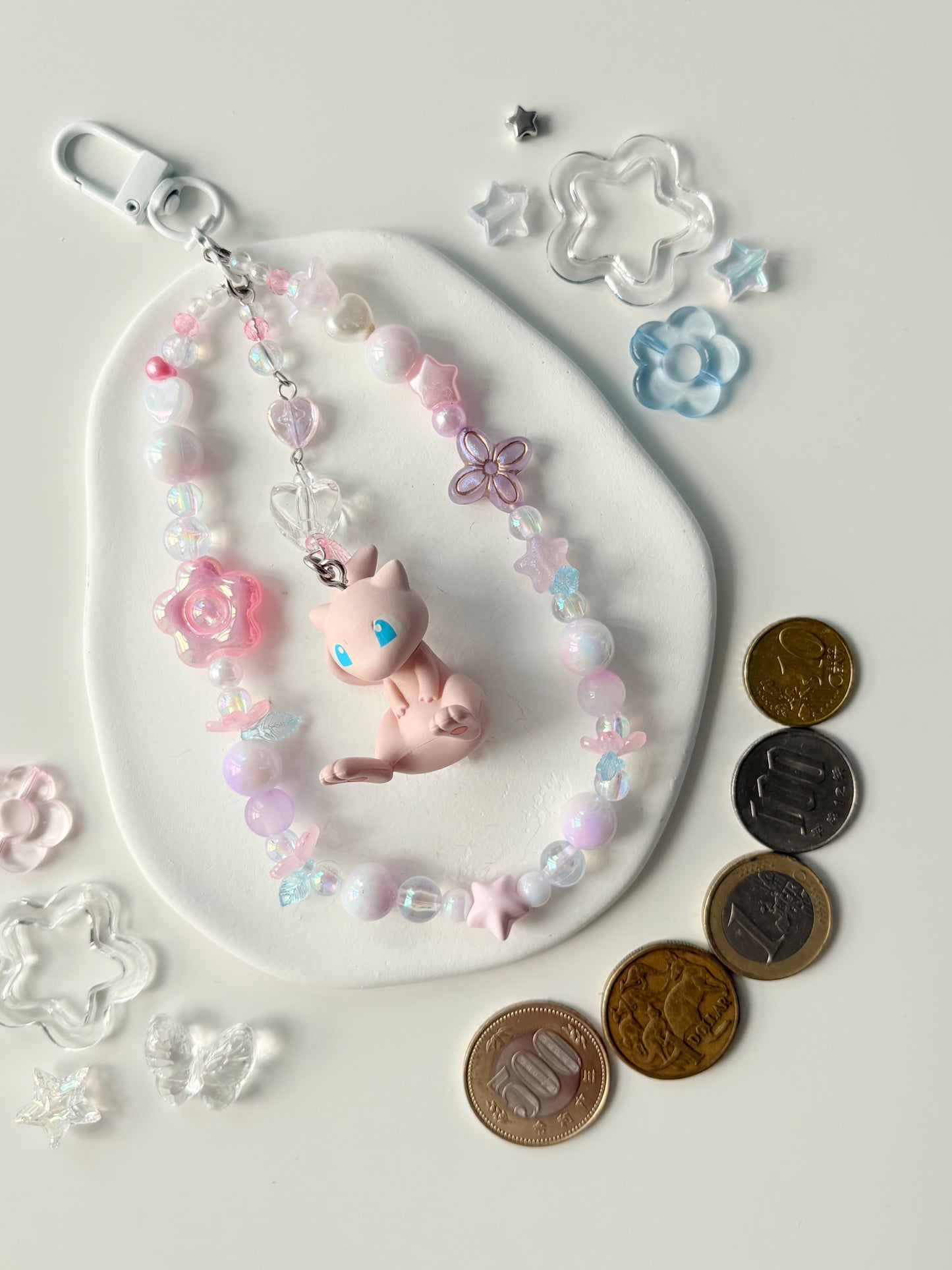Kawaii Mew Phone Loop Keychain