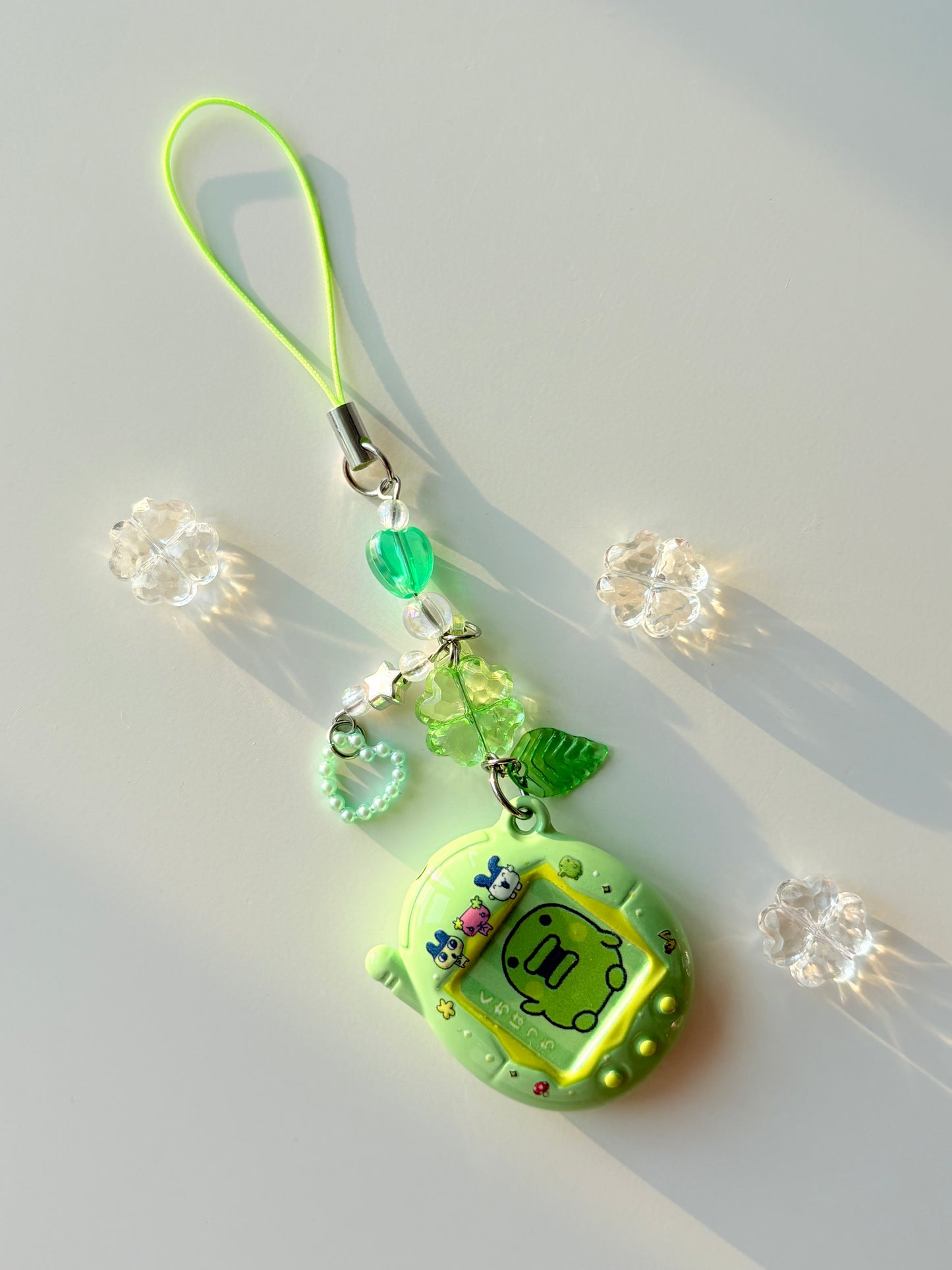 Tamagotchi charm keychains