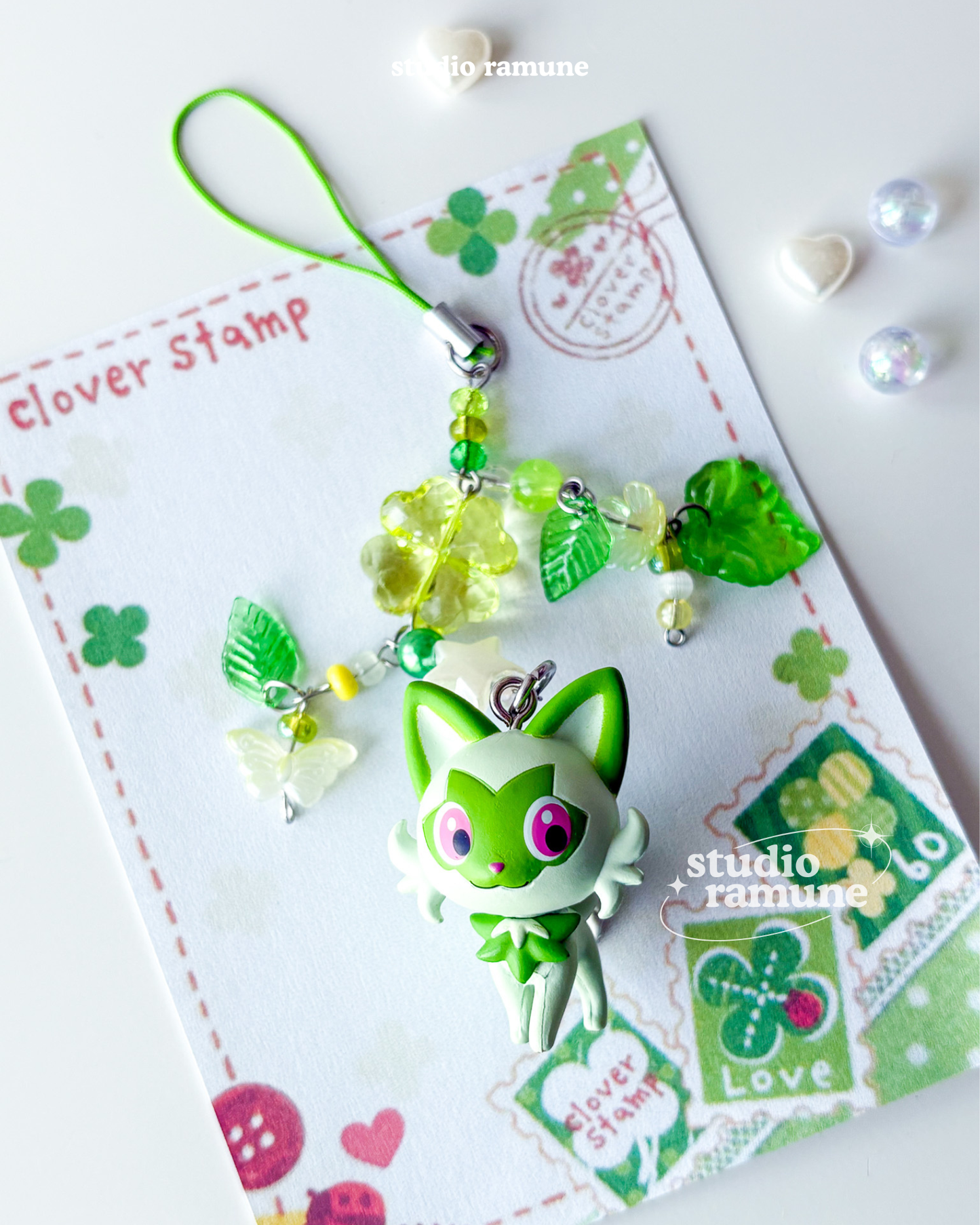 Pokemon Quaxly & Sprigatito Keychains