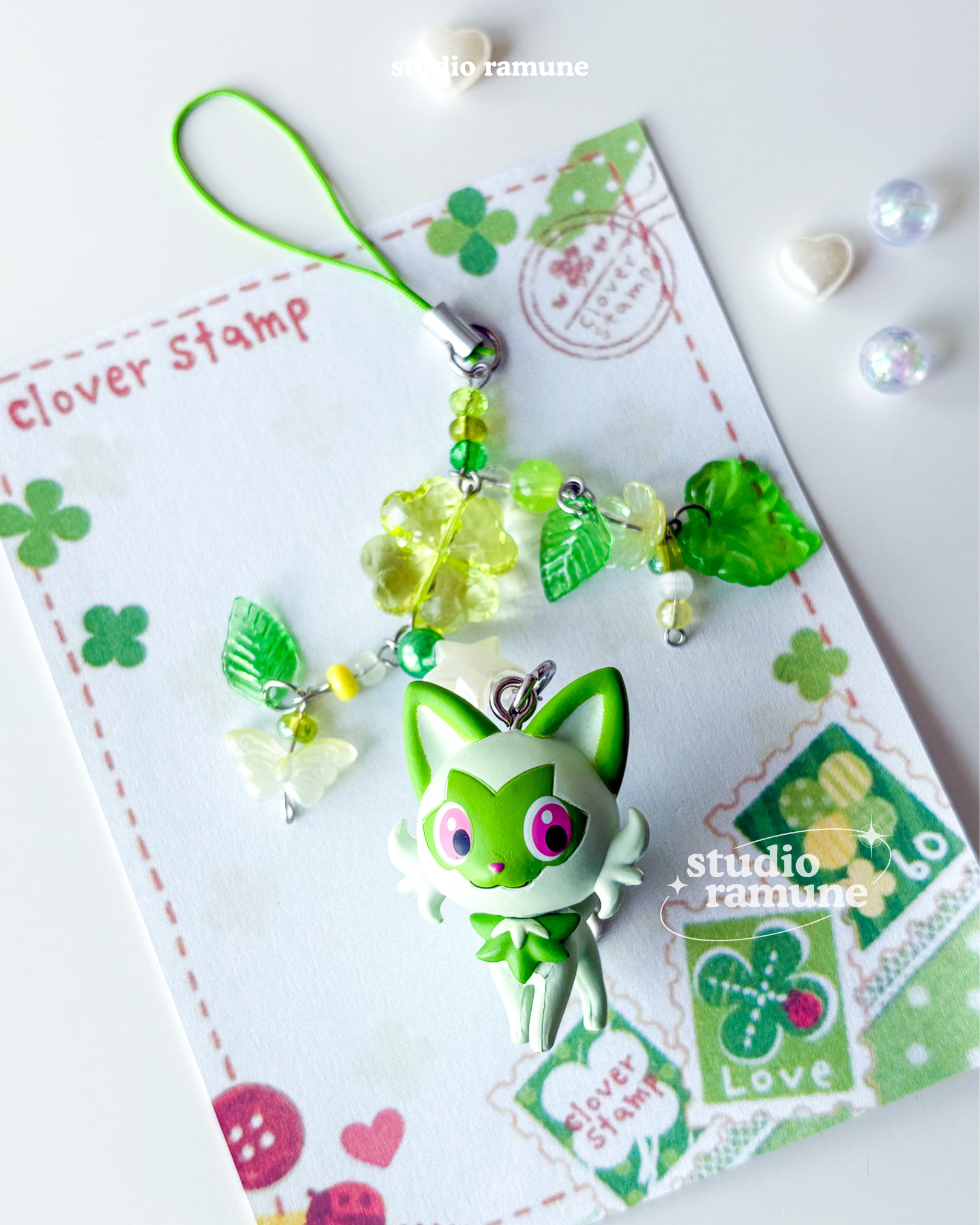 Pokemon Quaxly & Sprigatito Keychains