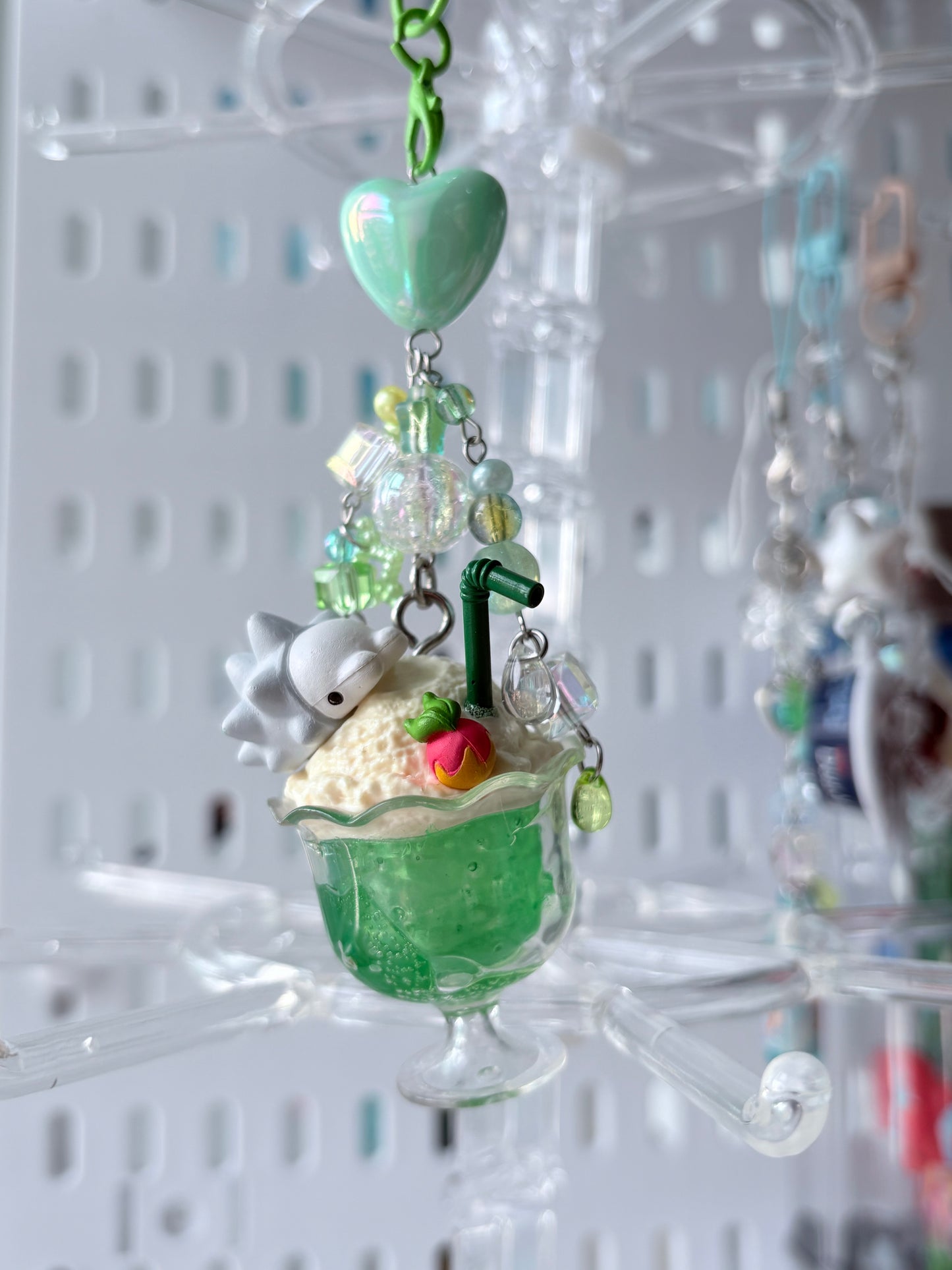 Pokémon snom on melon cream soda keychain