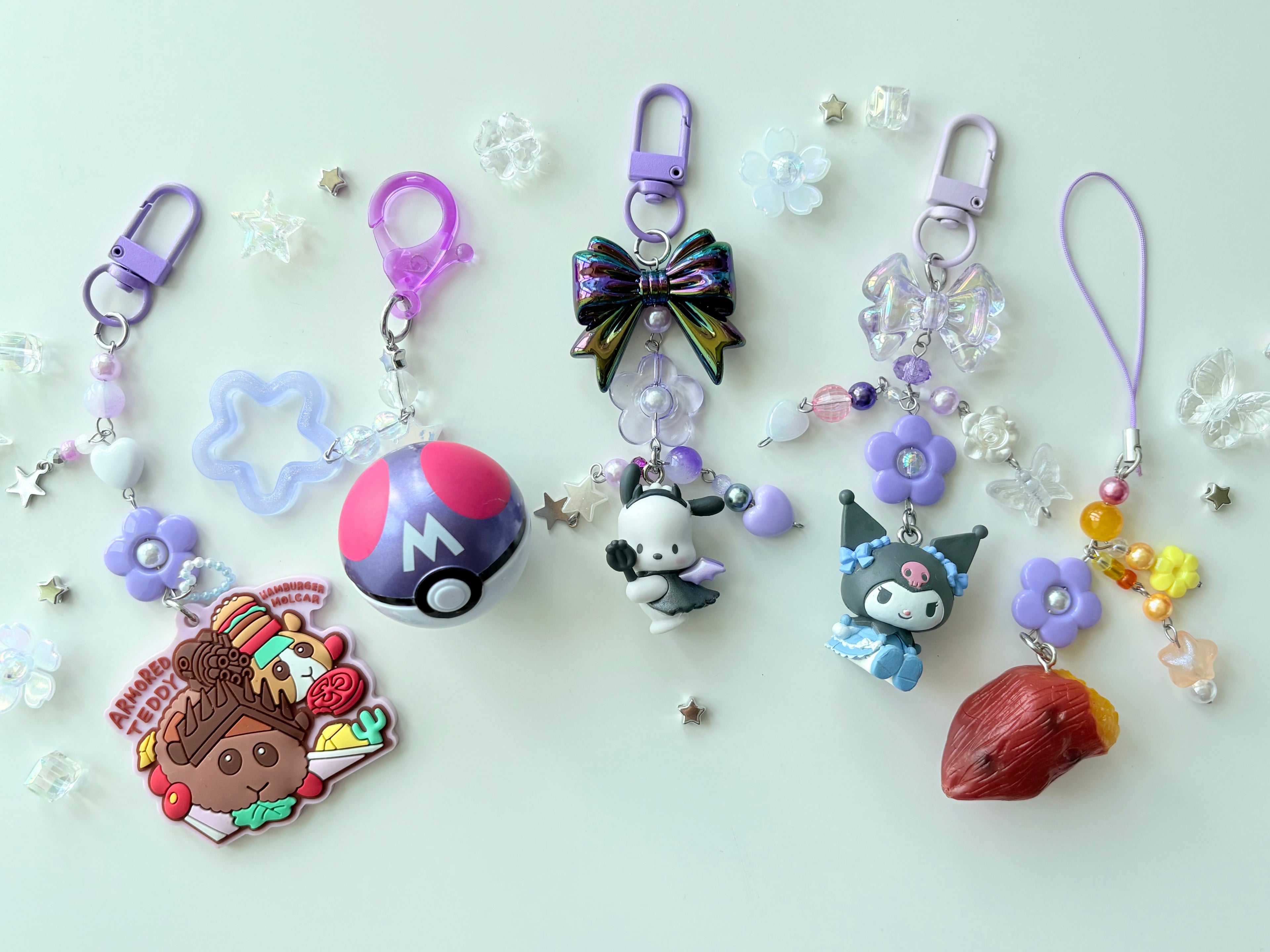 Purple Kuromi Keychain