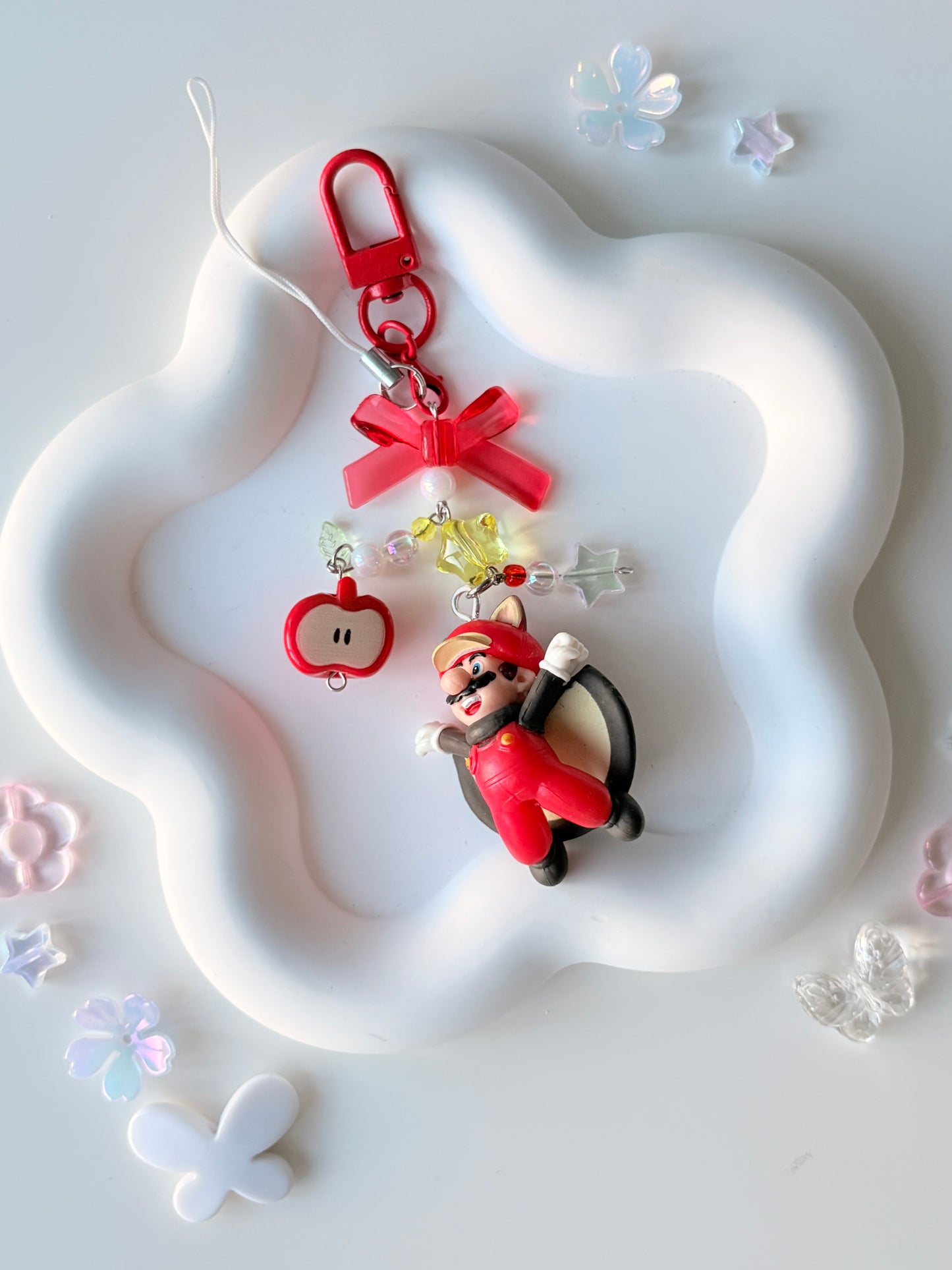 Flying squirrel Mario keychain