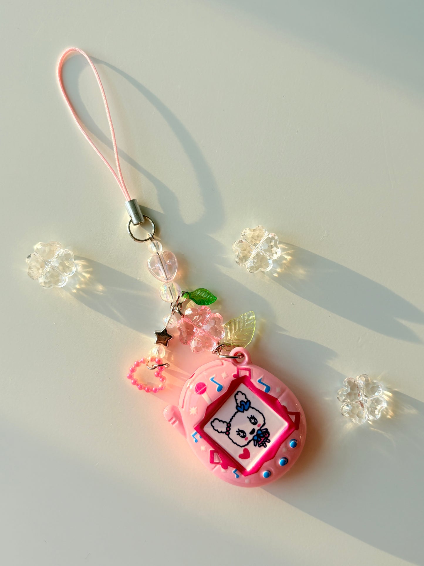 Tamagotchi charm keychains