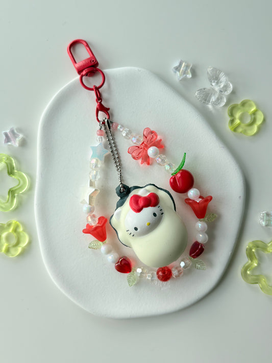 Hello Kitty Squishy Loop Keychain