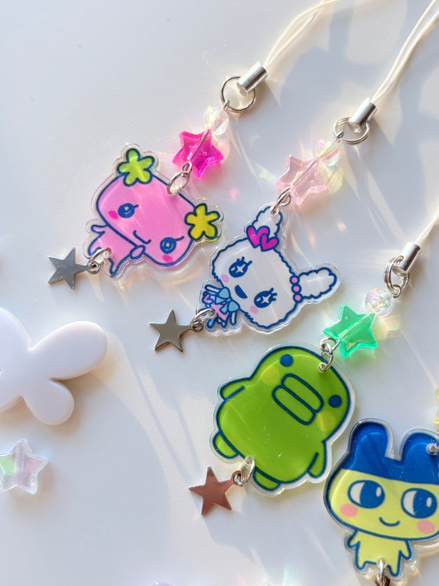 Tamagotchi acrylic character phone charm