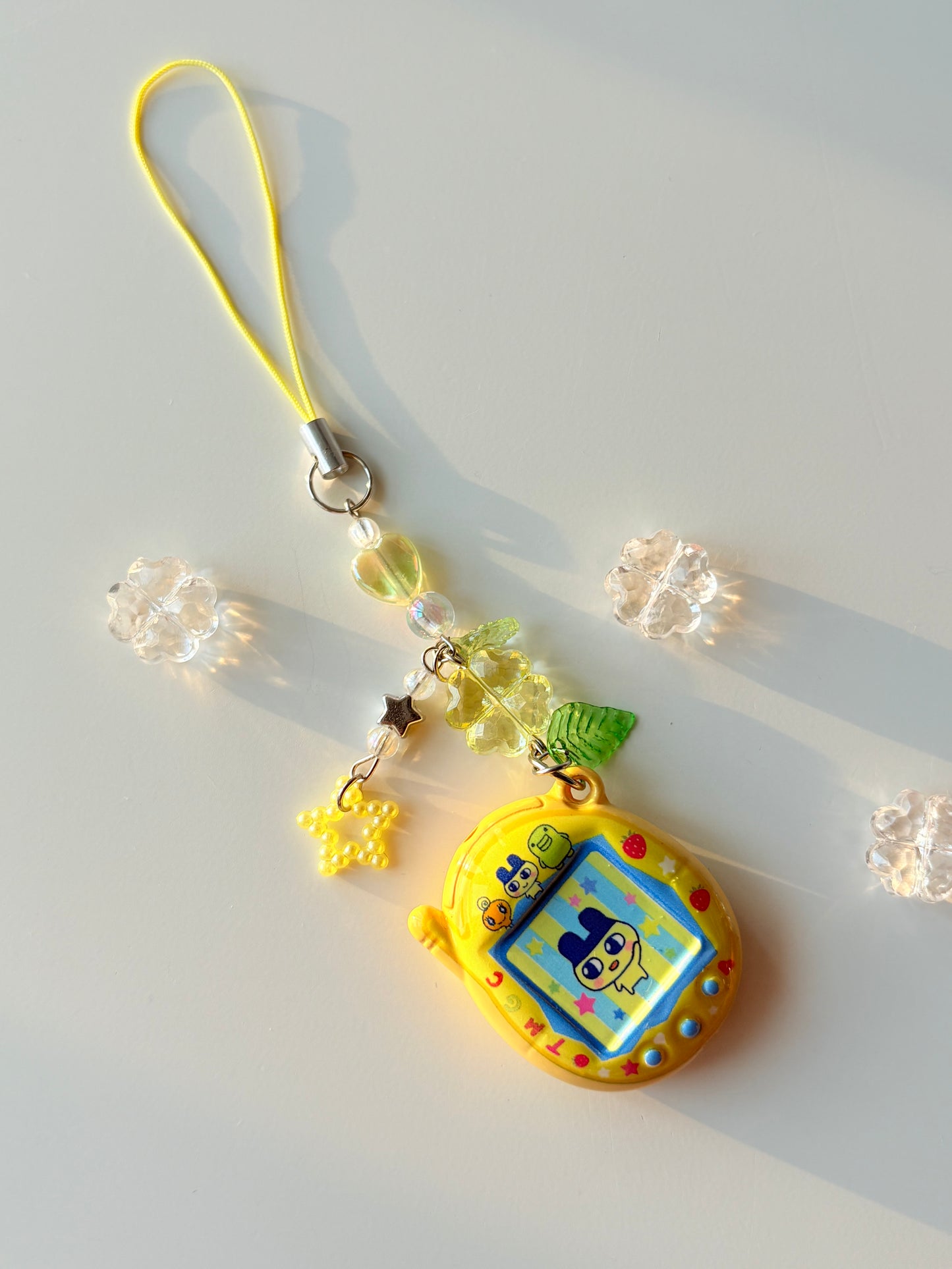 Tamagotchi charm keychains