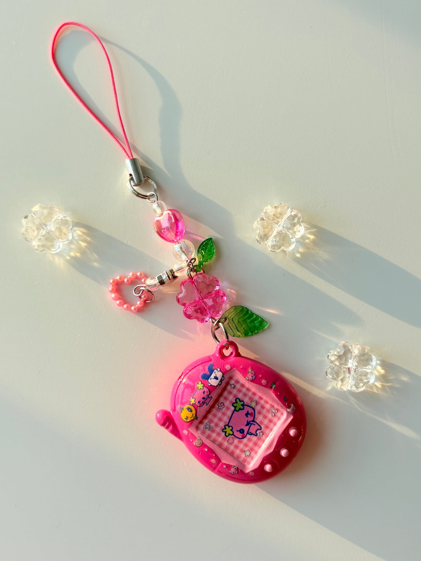 Tamagotchi charm keychains