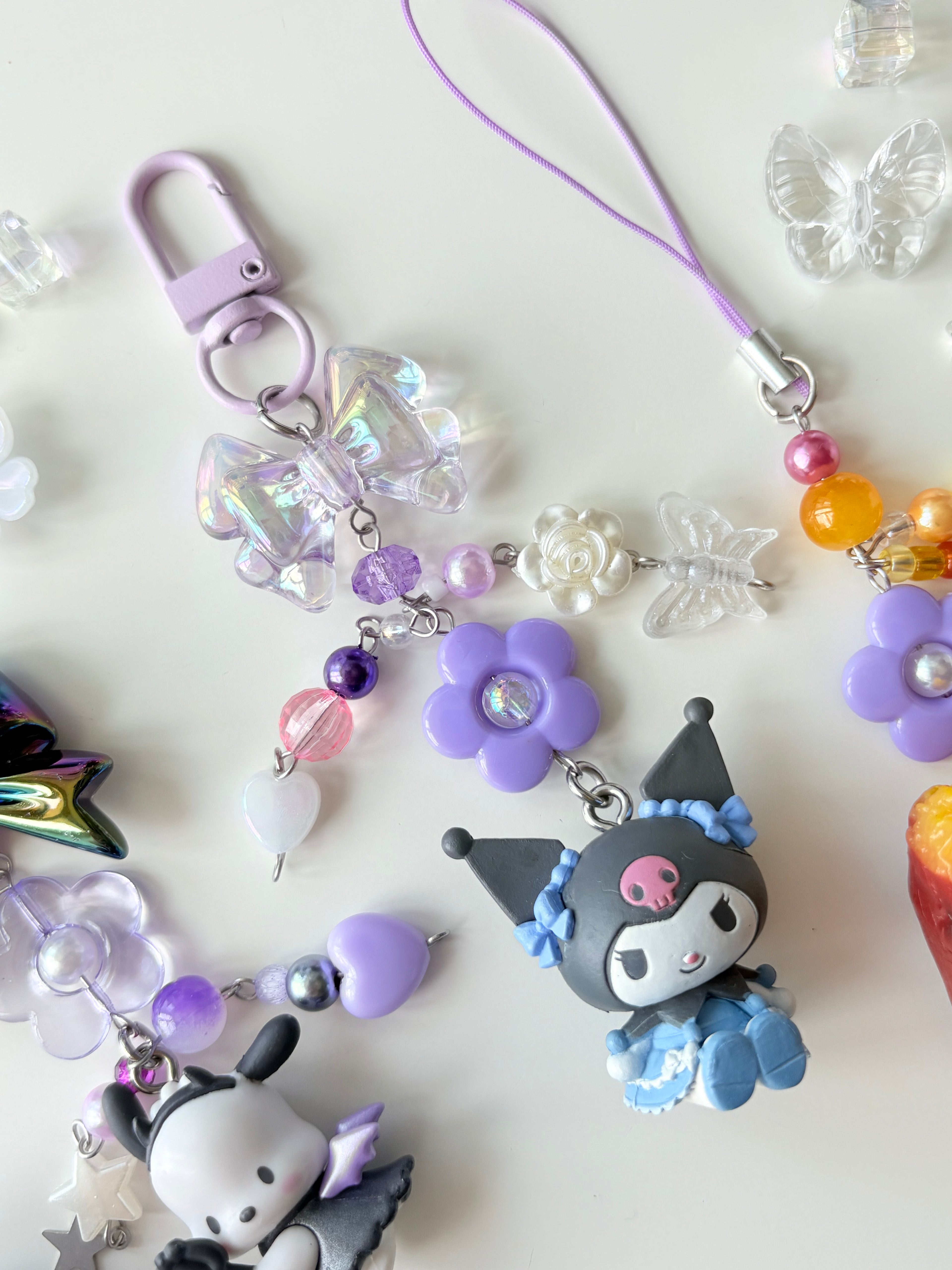 Purple Kuromi Keychain