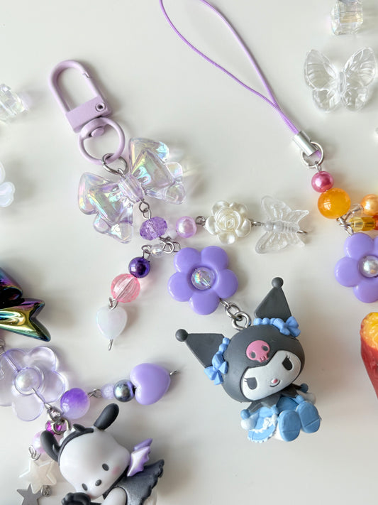 Purple Kuromi Keychain