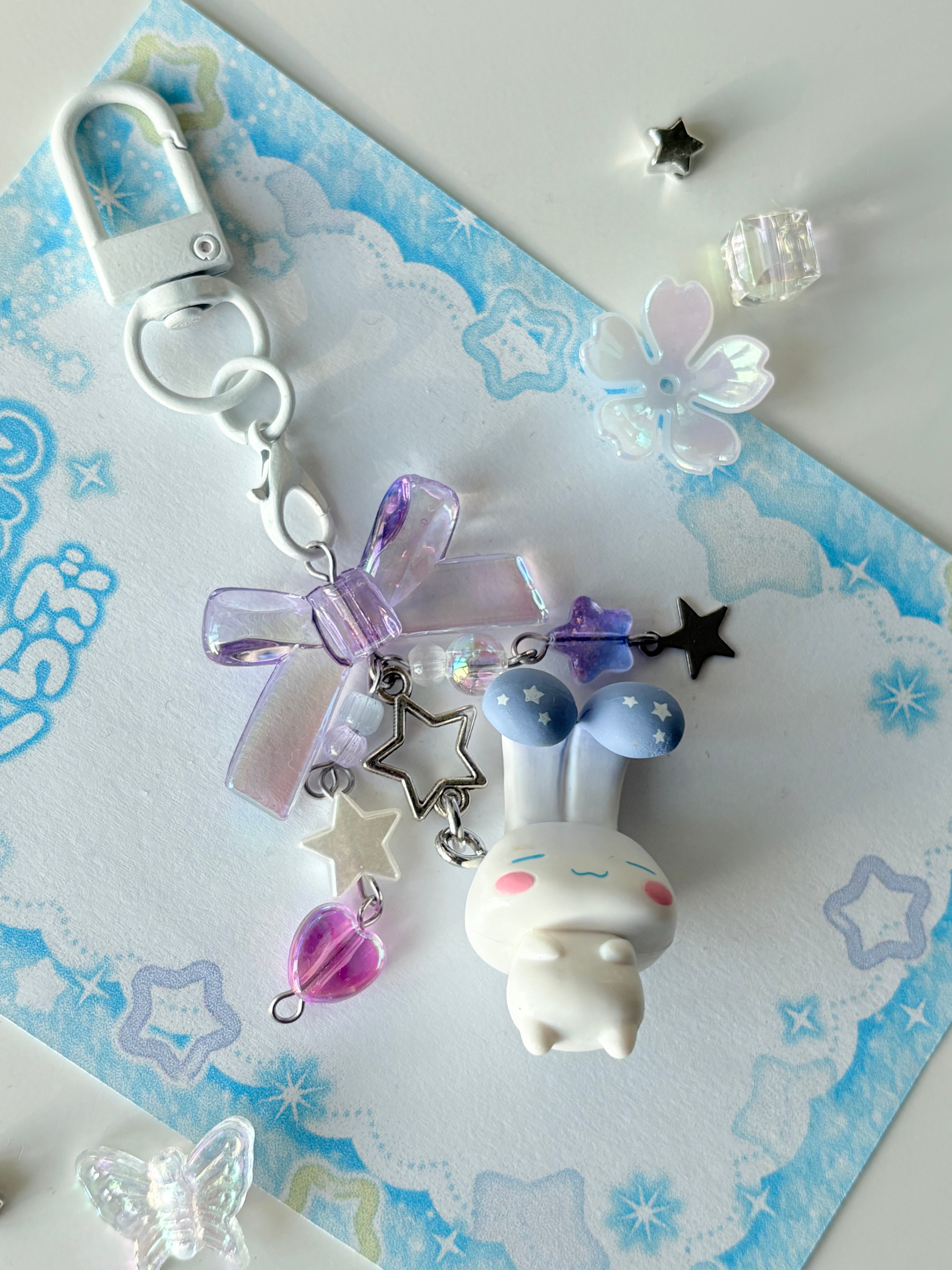 Sleepy Cinnamoroll Keychain