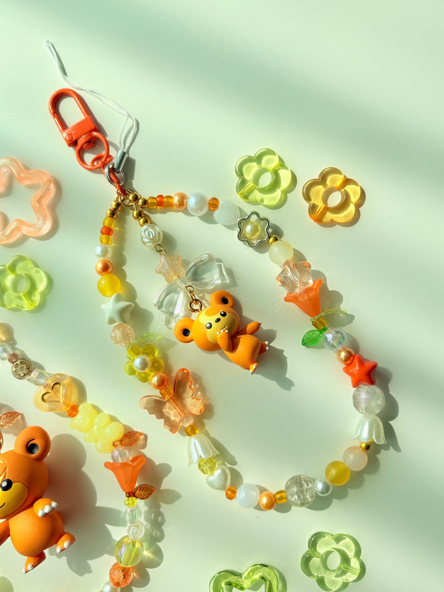 Baby teddiursa loop keychain