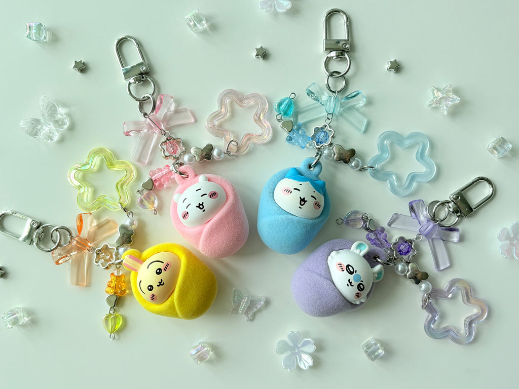 Chiikawa Flocked Keychains