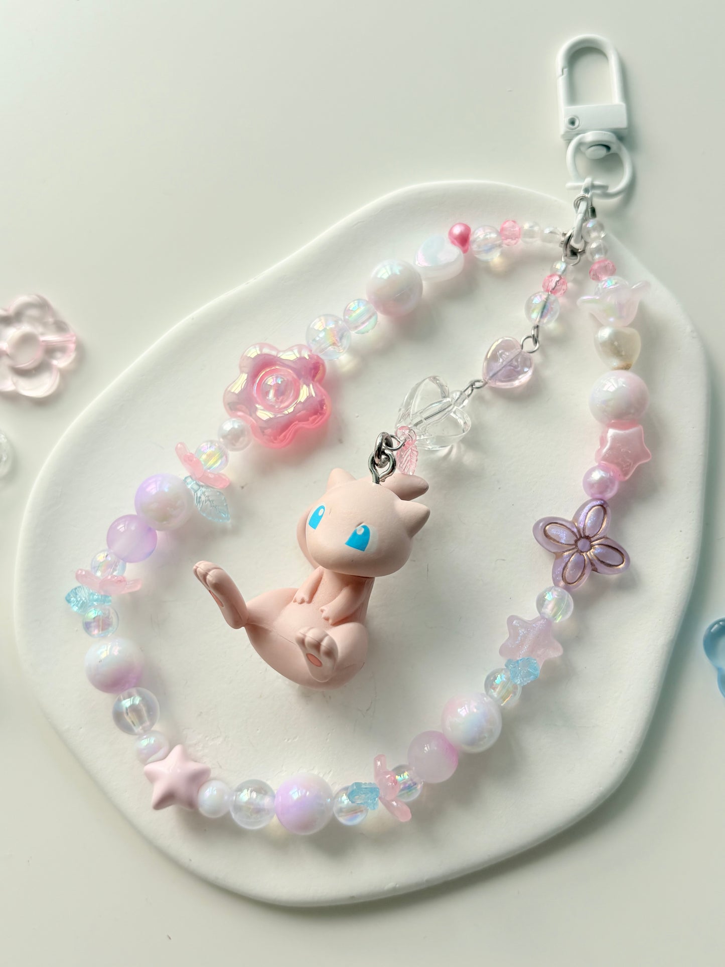 Kawaii Mew Phone Loop Keychain