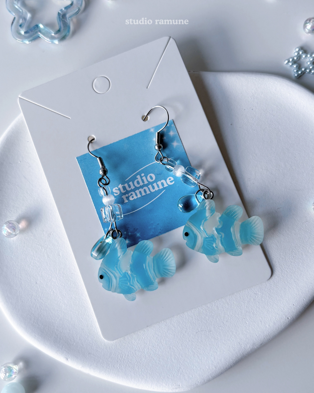 Frutiger Aero Fish Earrings, good for gifting | nostalgic gifts