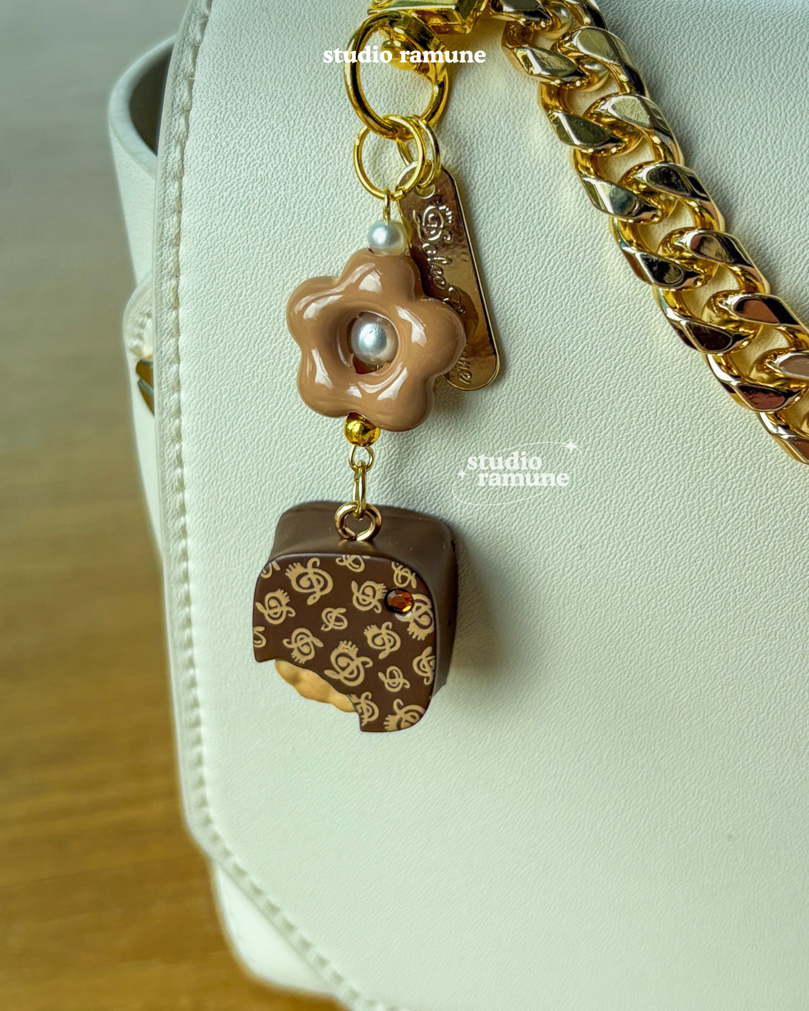 Elegant Chocolate Keychains for Bag Charms