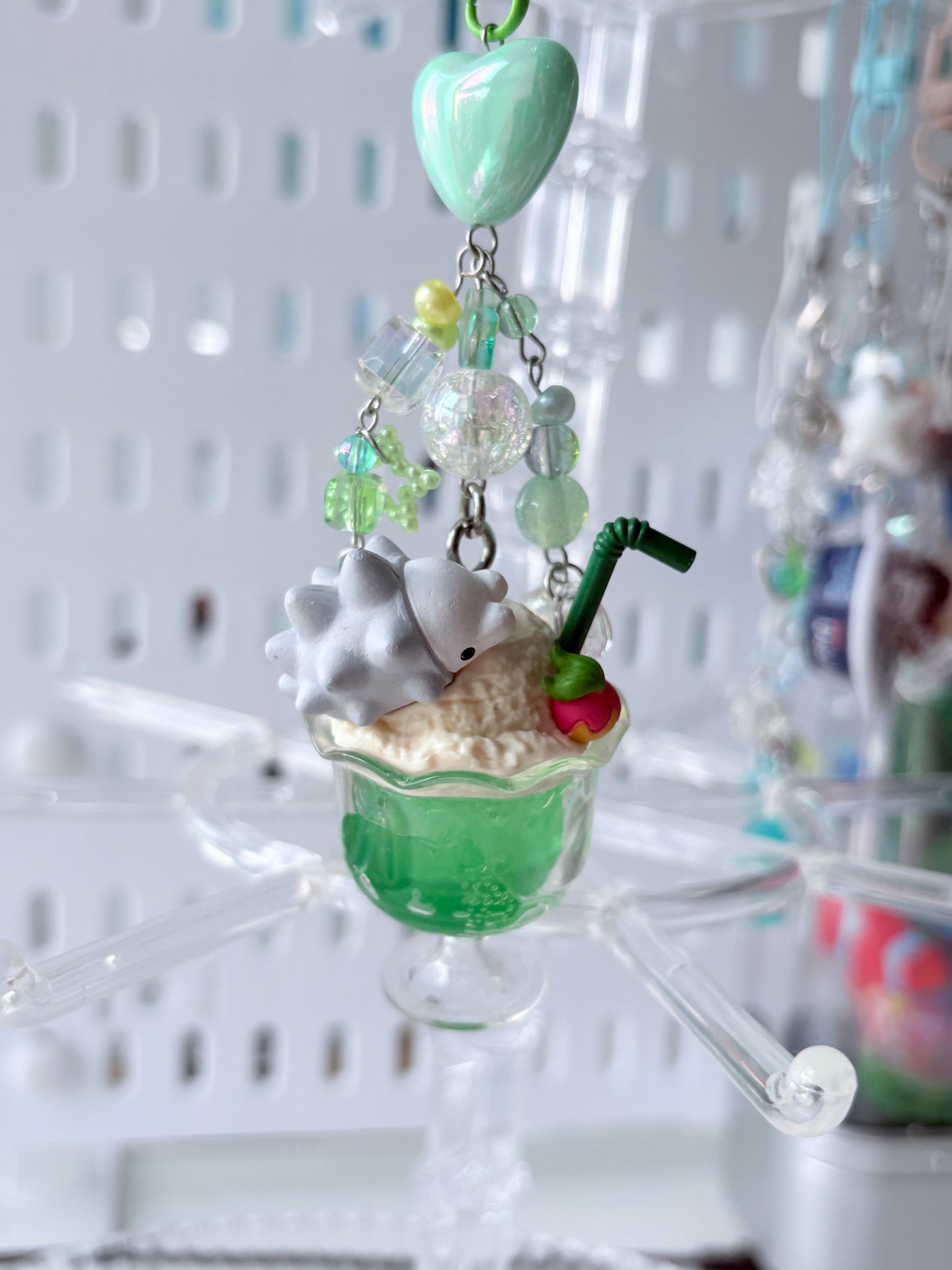 Pokémon snom on melon cream soda keychain