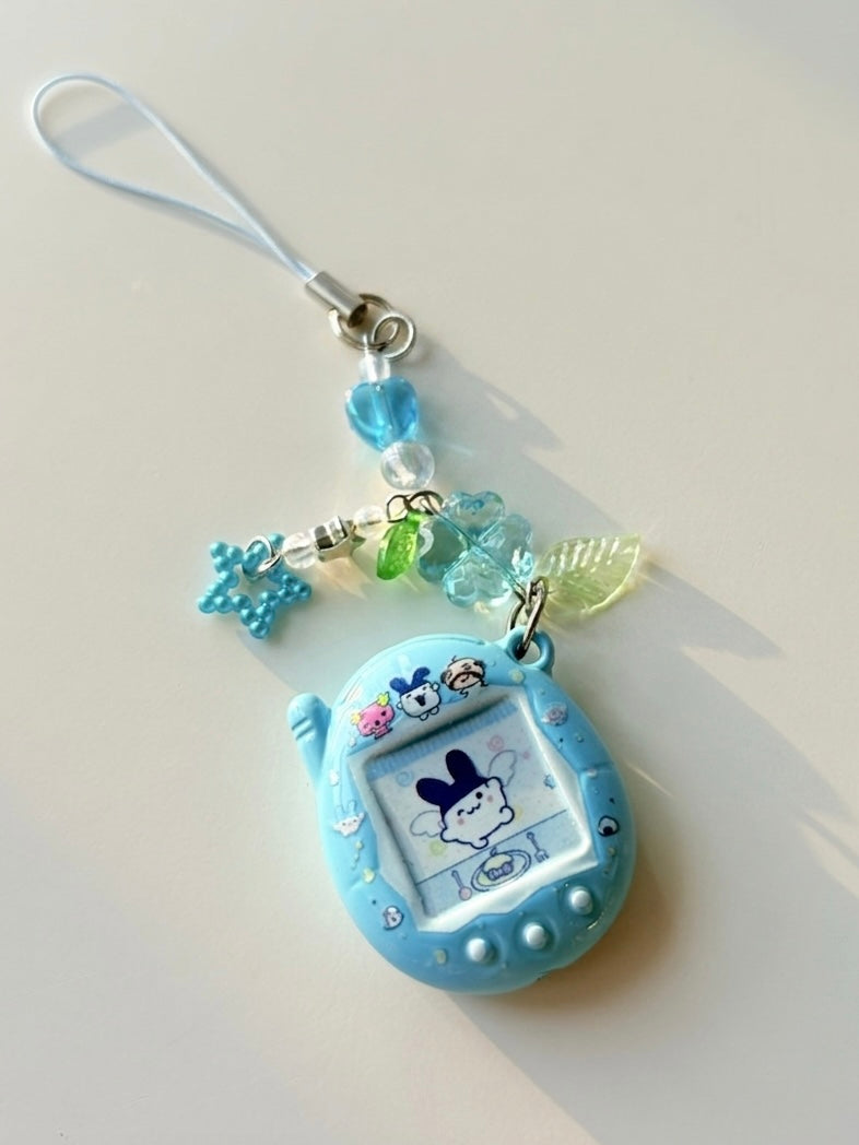 Tamagotchi charm keychains