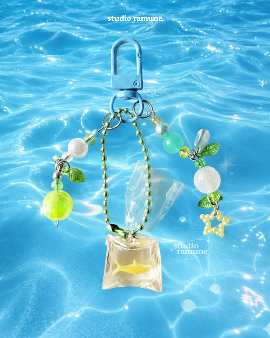 Yellow Frutiger Fishy Keychain