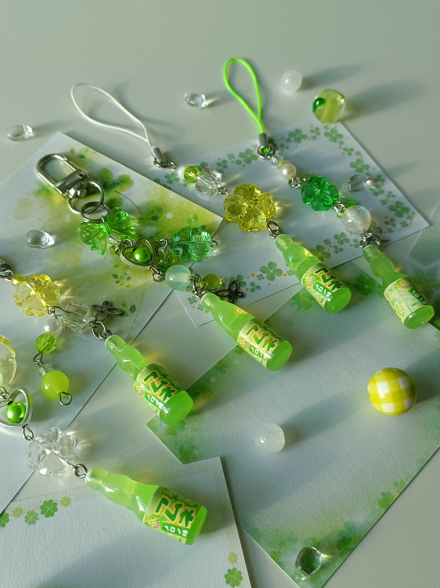 Heisei Retro Green Melon Ramune Phone Straps
