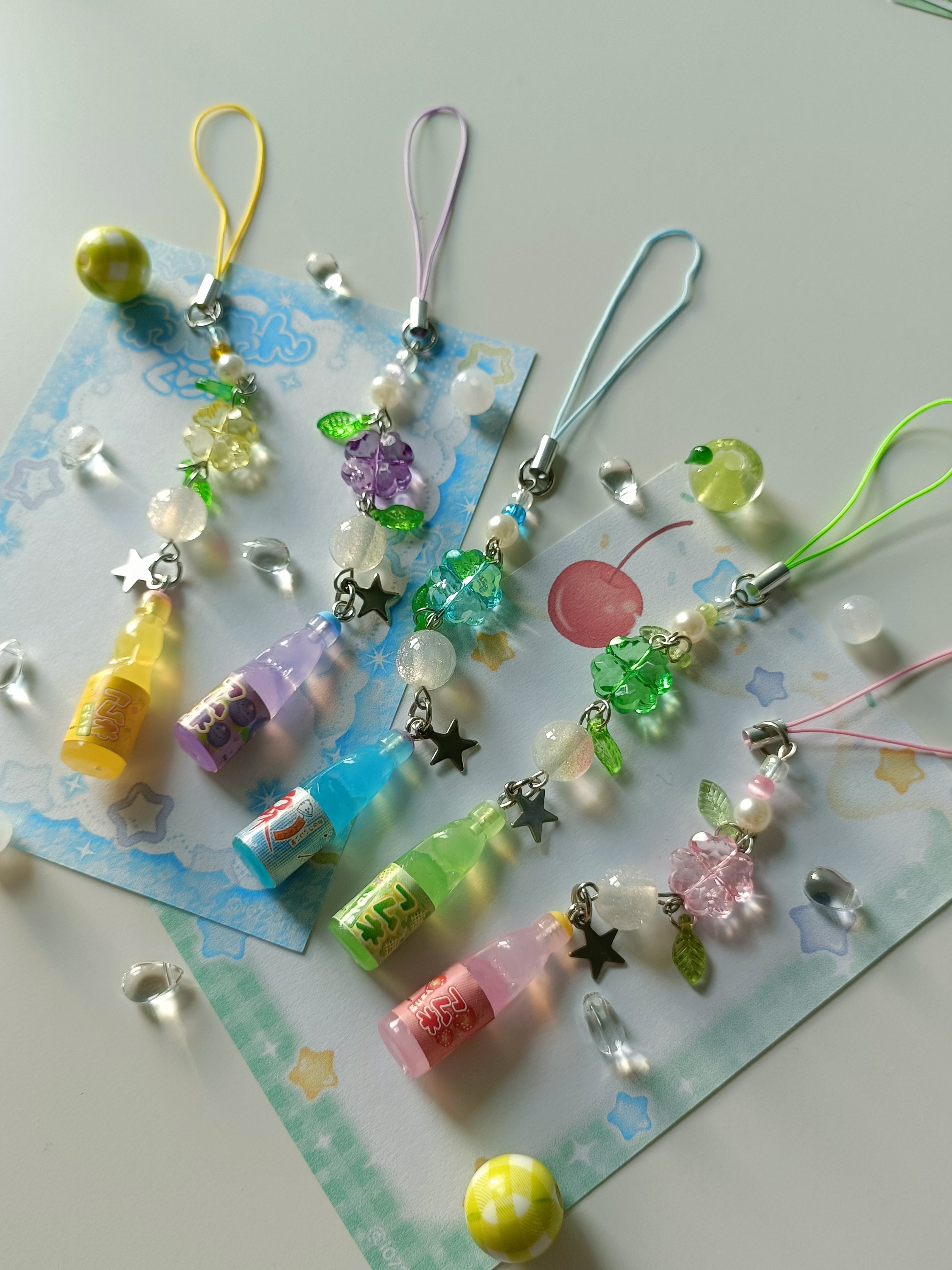 Surprise Flavors Heisei Retro  Ramune Phone Straps