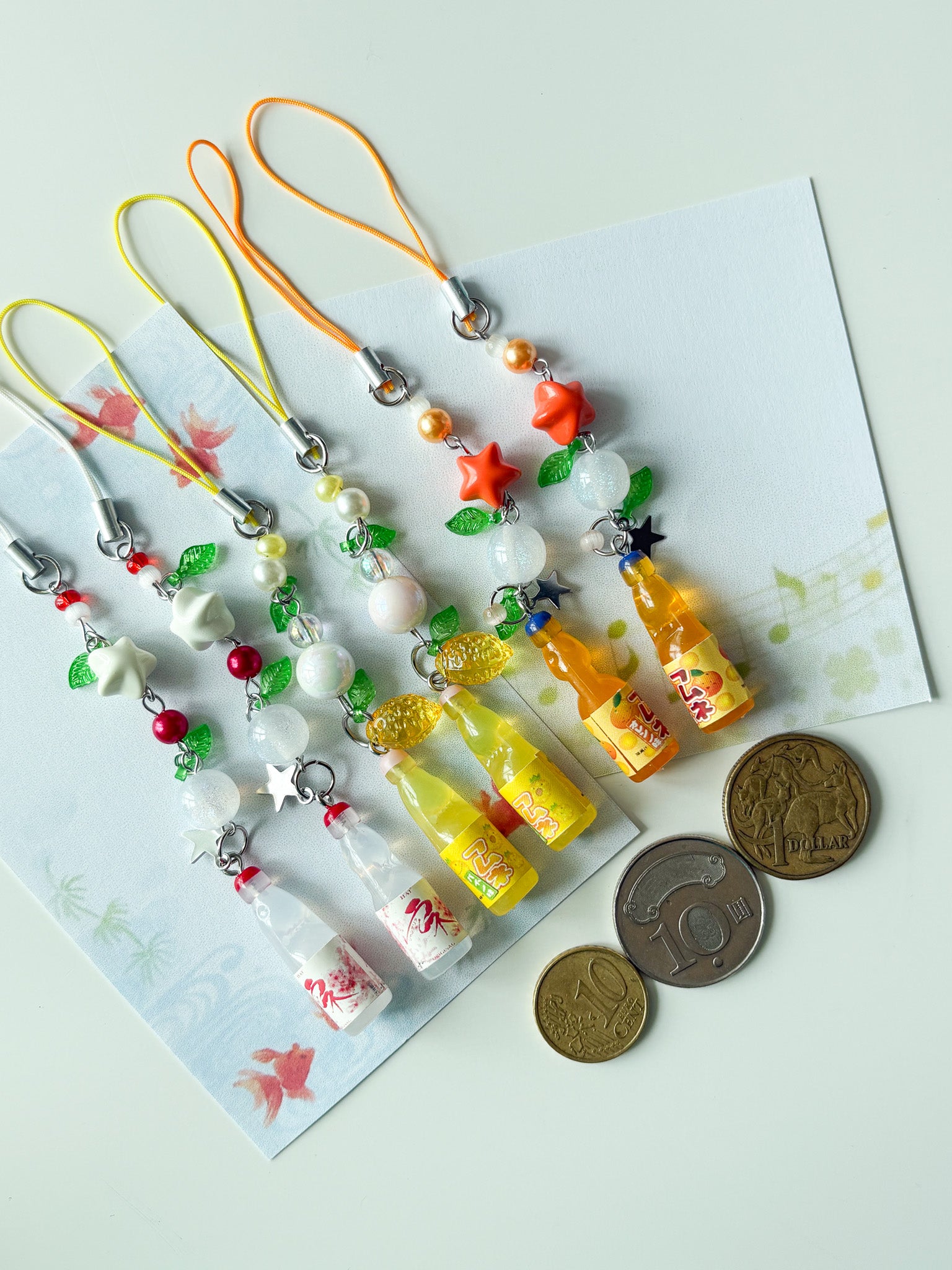 Surprise Flavors Heisei Retro  Ramune Phone Straps