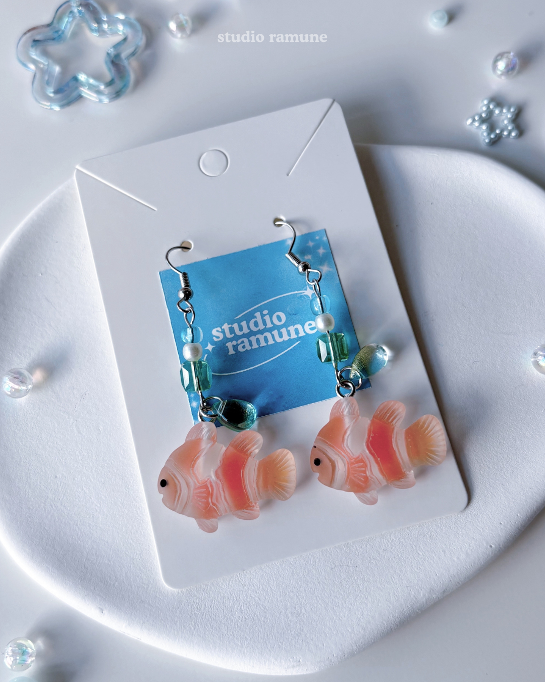 Frutiger Aero Fish Earrings, good for gifting | nostalgic gifts