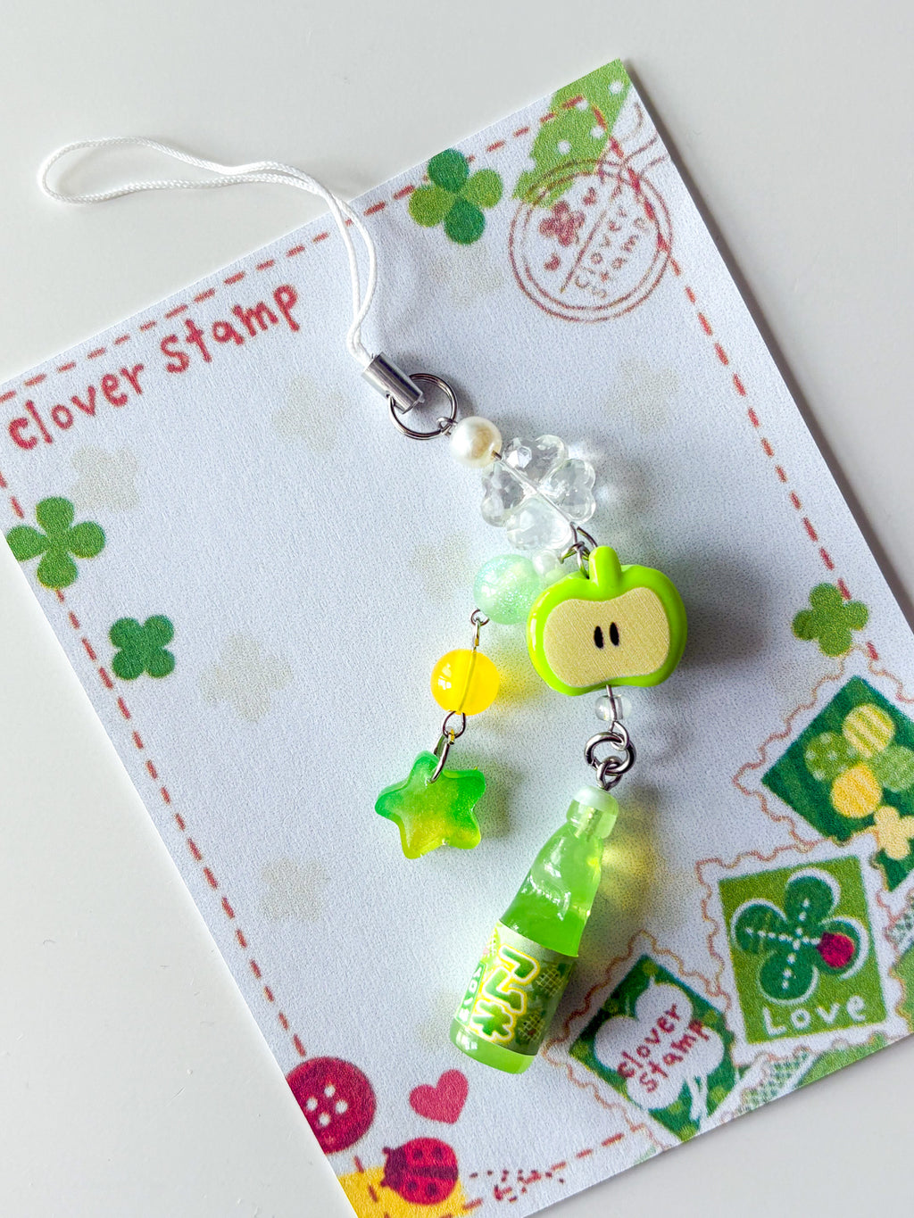 Apple Melon Ramune Phone Charm