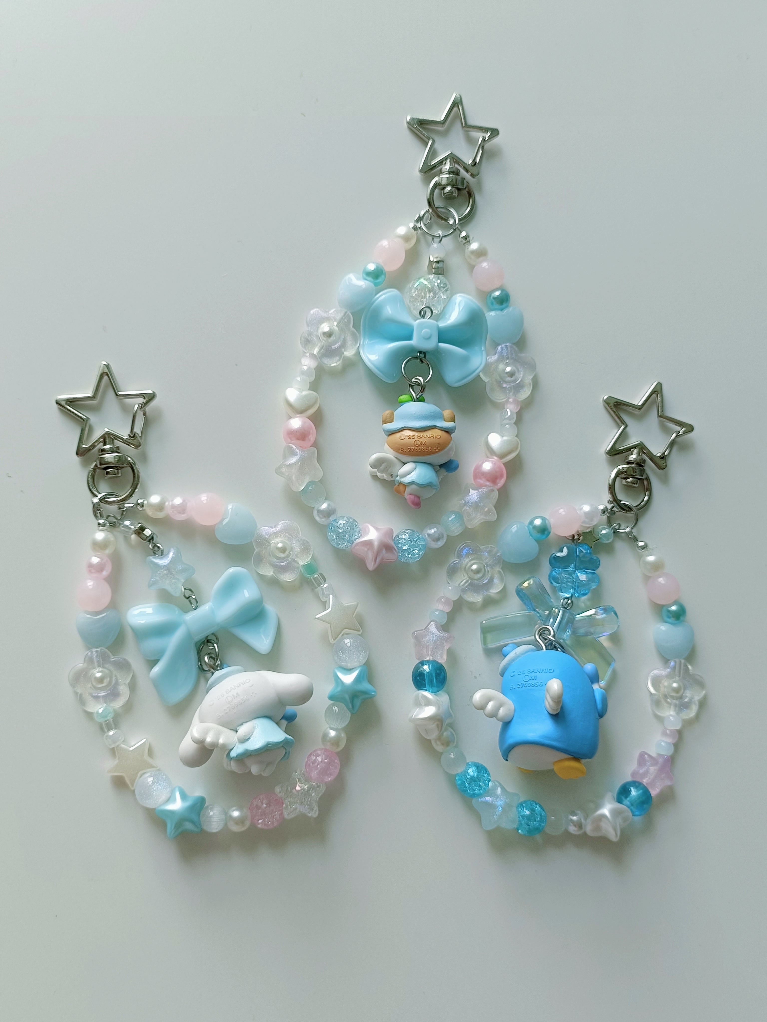 Sanrio Cococuririn Hamster Angel Loop Keychain