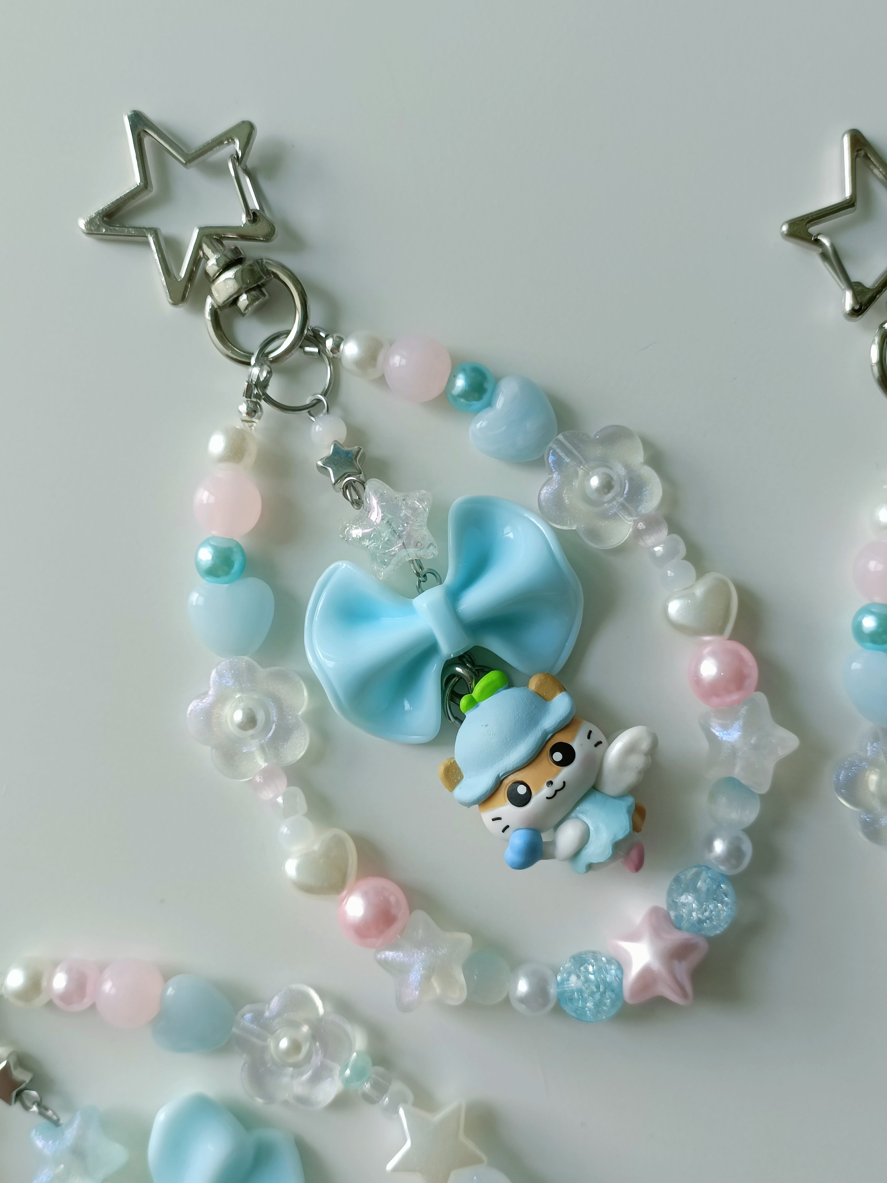 Sanrio Cococuririn Hamster Angel Loop Keychain