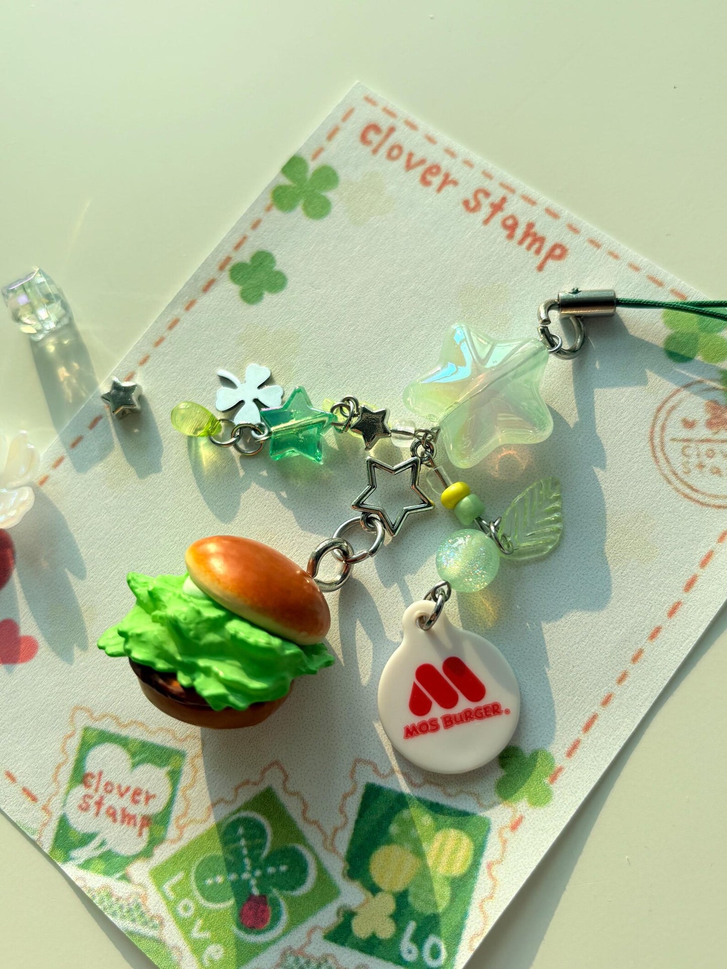 Mos Burger Phone Charm