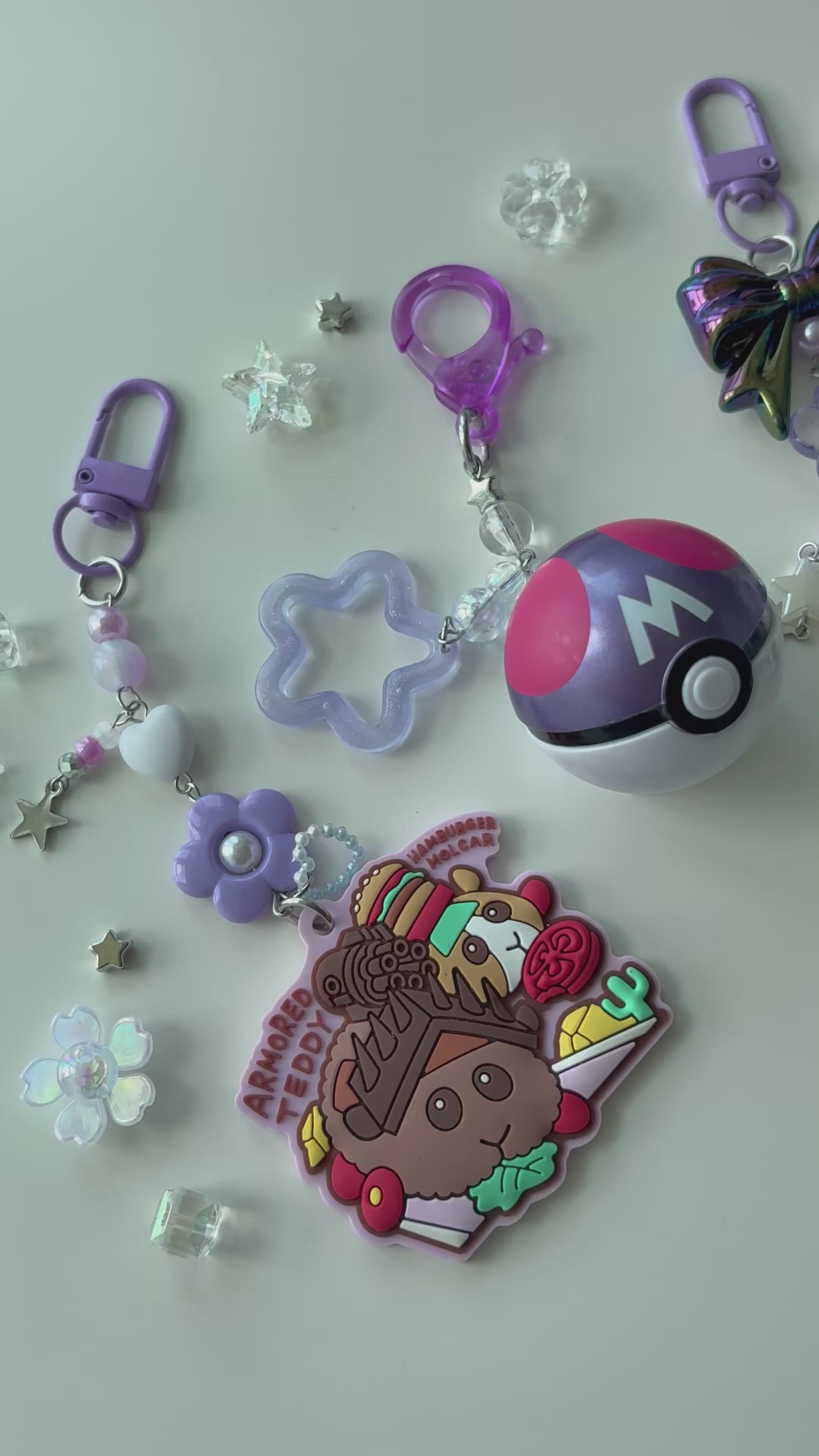 Purple Kuromi Keychain