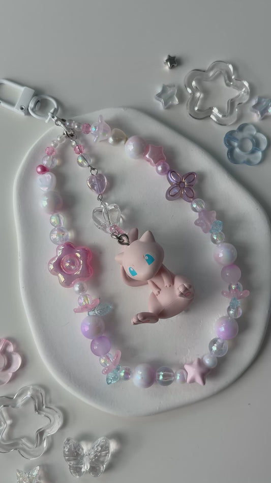 Kawaii Mew Phone Loop Keychain