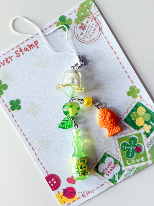 Ramune with Taikyaki Phone Charm